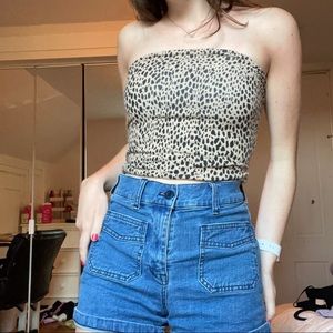 SOLD Brandy Melville Leopard Tube Top